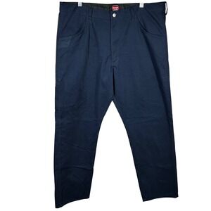 Wrangler Workwear Men Navy Blue Cotton Polyester Utility Pants Size 40x32‎